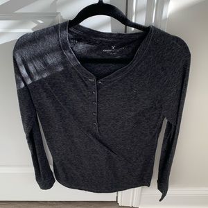 American Eagle Women’s Button Henley Size S